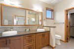His & her sinks with ample counterspace 